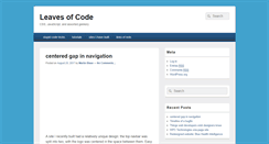 Desktop Screenshot of leavesofcode.net