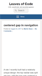 Mobile Screenshot of leavesofcode.net