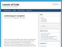 Tablet Screenshot of leavesofcode.net